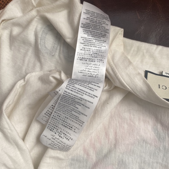 Gucci Hollywood Embroidered T-Shirt  Off White Authentic - Picture 8 of 10